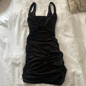 Soft Body Con Mini Dress with Cutout